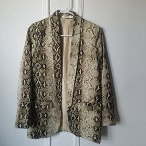 Sleek Snakeskin Blazer